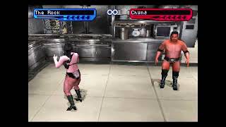 WWF Smackdown! 2 - Chyna vs The Rock