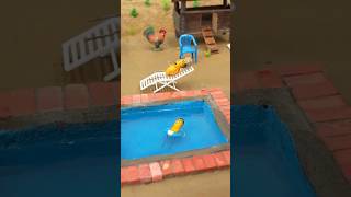 Amazing Mini Swimming Pool Construction 😱 | DIY Mini Build ASMR  #miniswimmingpool #minibuild #asmr