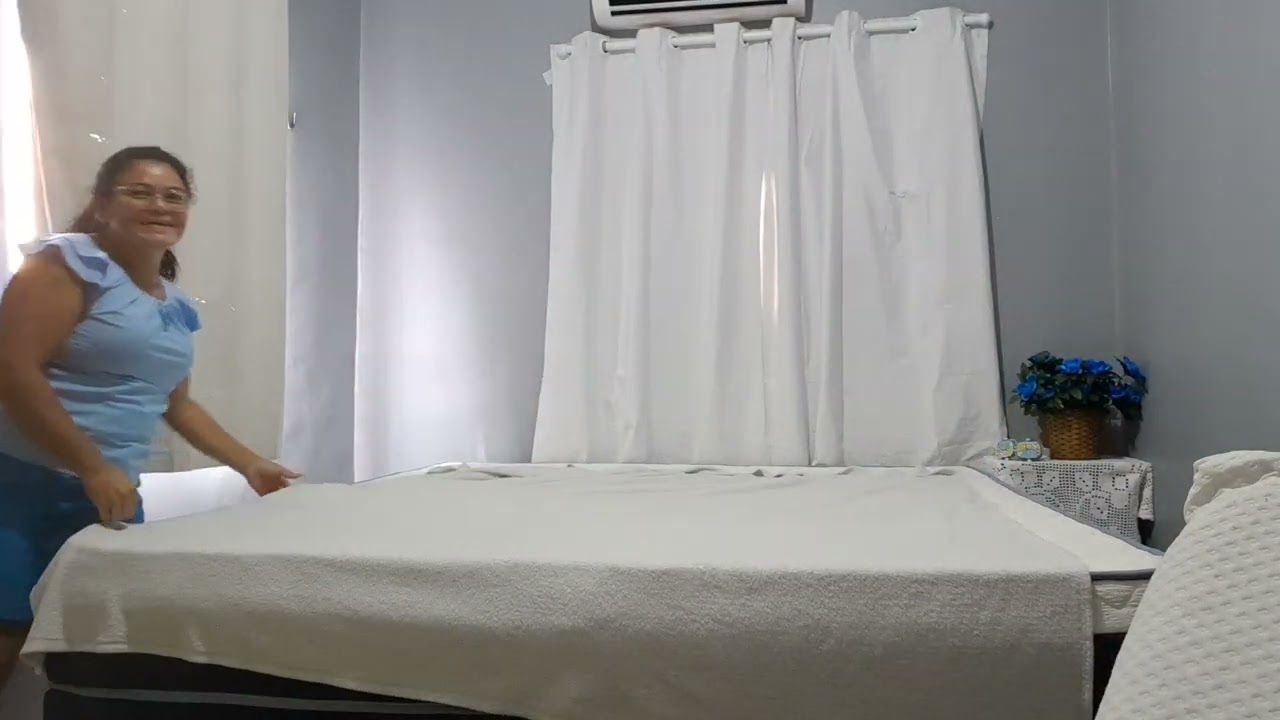 Limpando meu quarto.