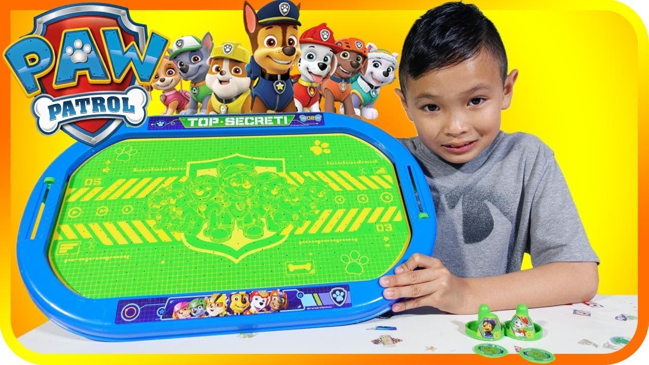 paw patrol educational activity table