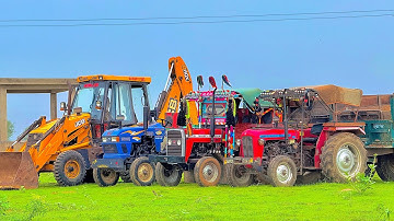Tractor Stuck Loading Mud in Trolley | Mahindra 475 | Eicher 480 | Swaraj 855 | Kubota Specs | JCB