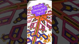 Snowflake Colouring Book (pg 23) #merrychristmas