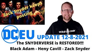 DCEU Update - The SnyderVerse is BACK - Black Adam - Henry Cavill - Zack Snyder