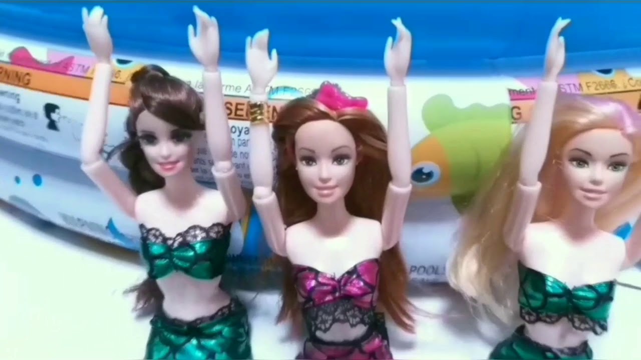 Barbie Drama || Berenang jadi Mermaid || Cerita Anak ...