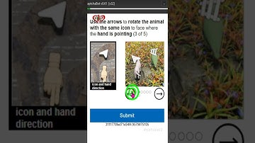Use the arrows to rotate animal with the same icon to face where the hand is pointing