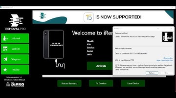 New iremovalpro with Ramdisk Boot Jailbreak for iOS15 iRa1n for Windows