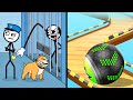 Thief Puzzle Vs Going Balls 👮🥷🪀🏀 Max All Levels Android iOS Gameplay Ep 290