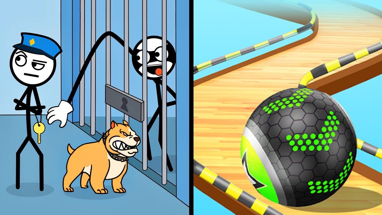 Thief Puzzle Vs Going Balls 👮🥷🪀🏀 Max All Levels Android iOS Gameplay Ep 290