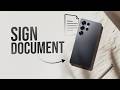 How Do I Sign a Document on my Android Phone (tutorial)