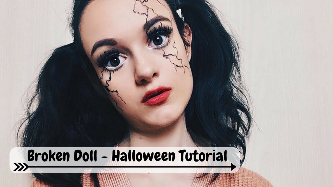 BROKEN DOLL - HALLOWEEN MAKEUP TUTORIAL || danydreams - YouTube