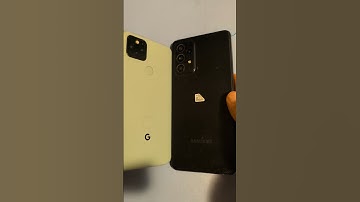 Google Pixel 5 vs Galaxy A52S5G design test, different year, but same price #shorts #youtube #tech