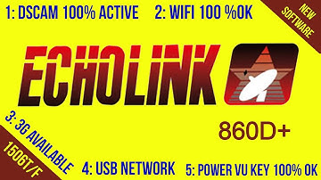 ECHOLINK 860D+ HD RECEIVER AUTO ROLL POWERVU KEY NEW SOFTWARE || Usama Tech