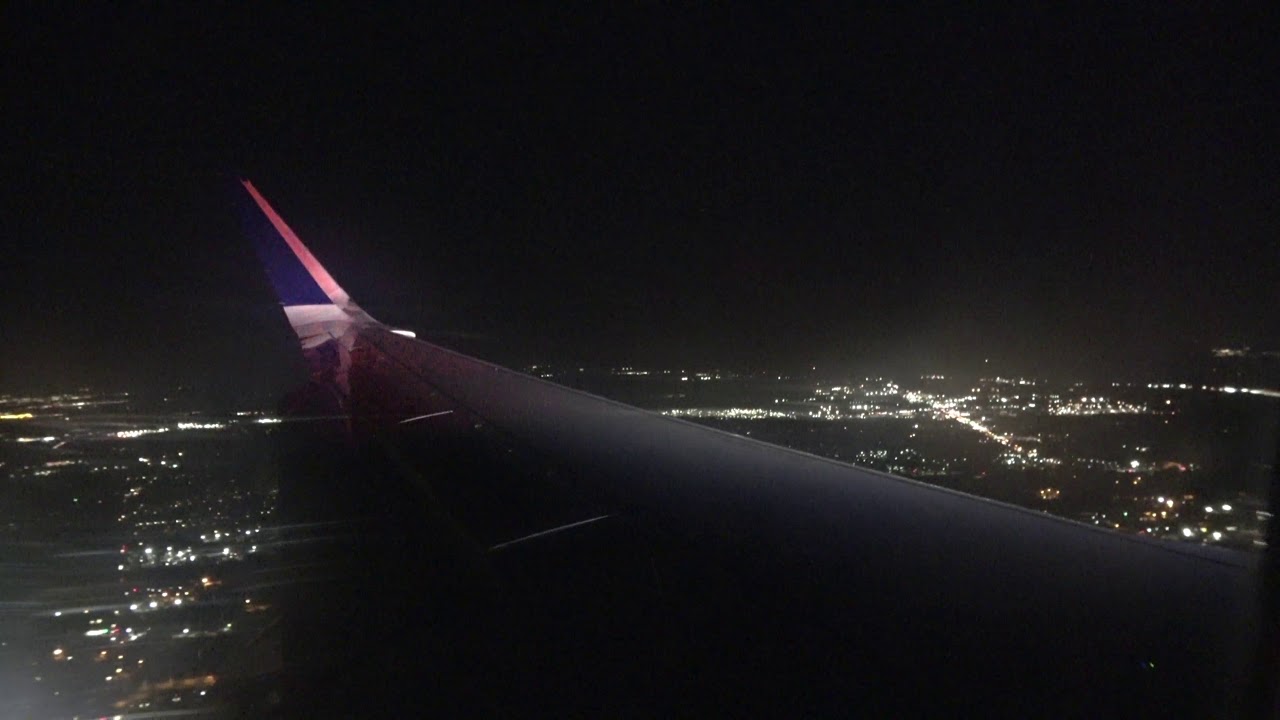 Beautiful Nighttime Approach & Landing in Atlanta | Delta Airlines Airbus A321