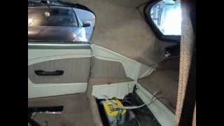 Upholstering the Hinge Covers - VW Karmann Ghia