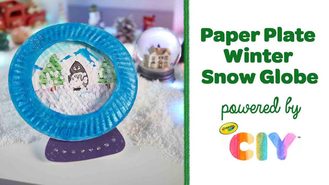 Paper Plate Winter Kids Crafts