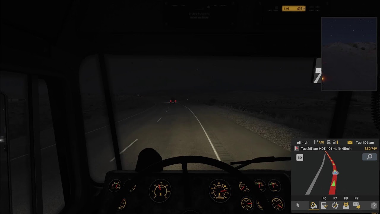 American Truck Simulator - Friday night driving