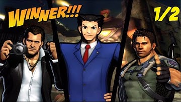 Ultimate Marvel vs Capcom 3 Arcade Mode (Phoenix Wright, Frank West, Chris Redfield Pt. 1/2)