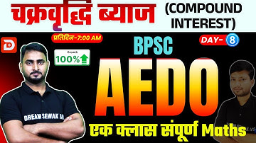 BPSC AEDO 2025 | चक्रवृद्धि ब्याज (Compound Interest) पूरा Chapter | Maths Zero से Hero