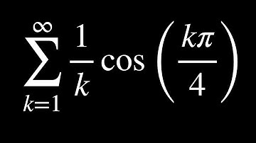 Sum from 1 to Infinity of cos(kpi/4)/k