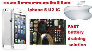 iphone 5 and 5s fast battery draining solution by U2 heating