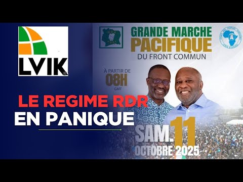 DIRECT MALGRE LES BRIMADES ET LA PLUIE LES IVOIRIENS CONVERGENT A LA MARCHE 