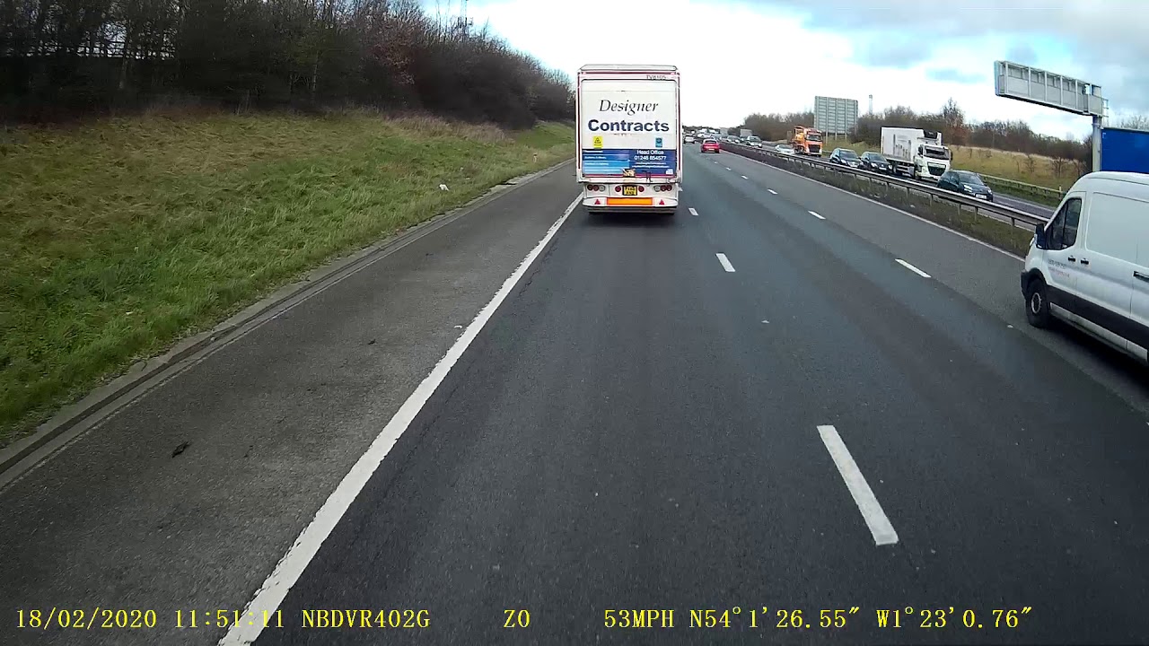 Trailer in outside lane YouTube