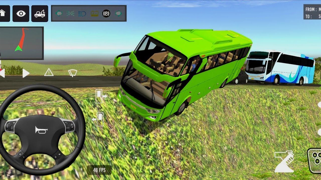 Euro Bus Driving Game PublicTransportation 2024 Indonesia BusSimulator Android Gameplay #86