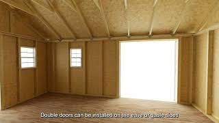 Best Barns Crafters Connection Walk In Door Gable Walk Through