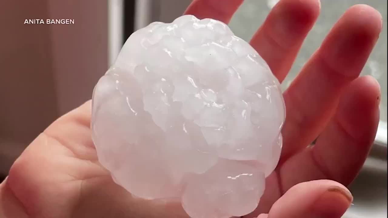 Tallying up damage from recent Montana hail storms - YouTube