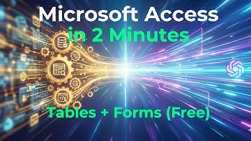 Microsoft Access DB in 2 Minutes (Tables + Forms) | Access Wizard