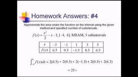 Rectangular Approximation Method (RAM) (Part 1): Problem Set #1