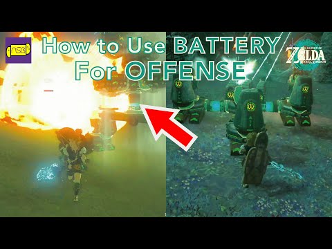 Zelda Tears of the Kingdom - How to use battery for Offense