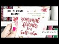 Seasonal Florals by Kellofaplan- Sticker Book Flipthrough