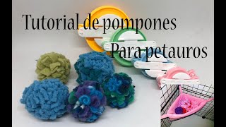 Tutorial para hacer pompones. Enriquecimiento ambiental para los petauros del azúcar/sugar glider.