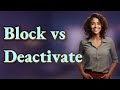 How Does Blocking vs. Deactivation Affect Facebook Message Visibility?