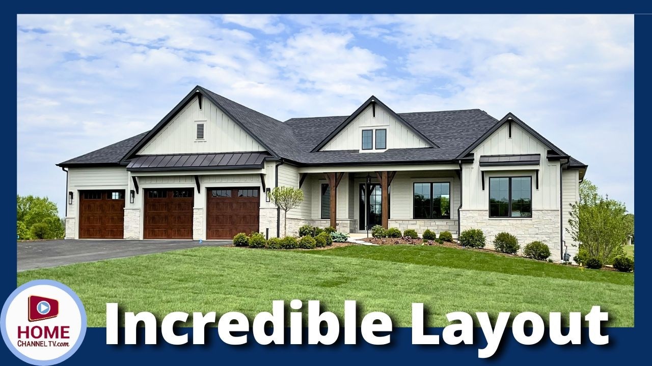 Touring an Incredible New CUSTOM RANCH HOME with KLM Builders in Johnsburg, IL