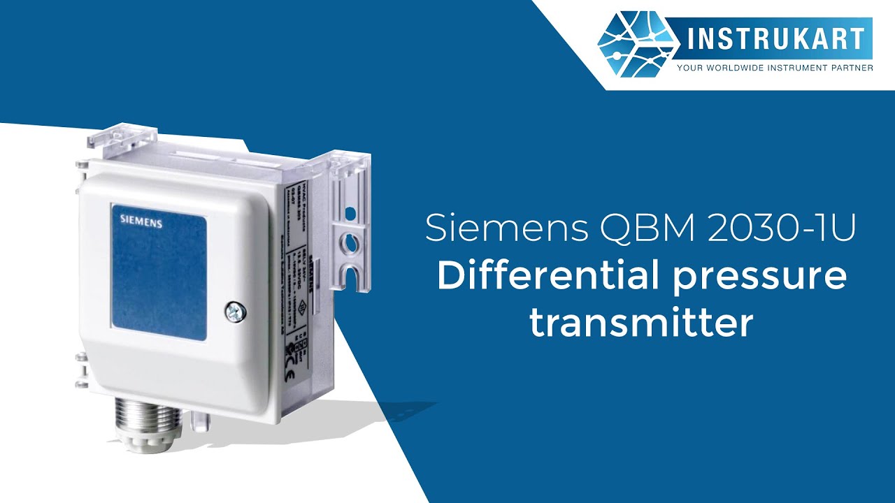 Siemens QBM2030 Differential Pressure Transmitter Instrukart YouTube