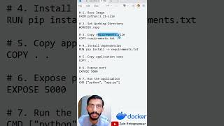 Day 14 : Dockerfile (Python Example) | How To Write DockerFile #docker #dockerfile