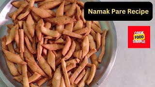 Namak Pare Recipe | Crispy Namak Para | Fried Savory Flour Crispies | Diwali Recipe