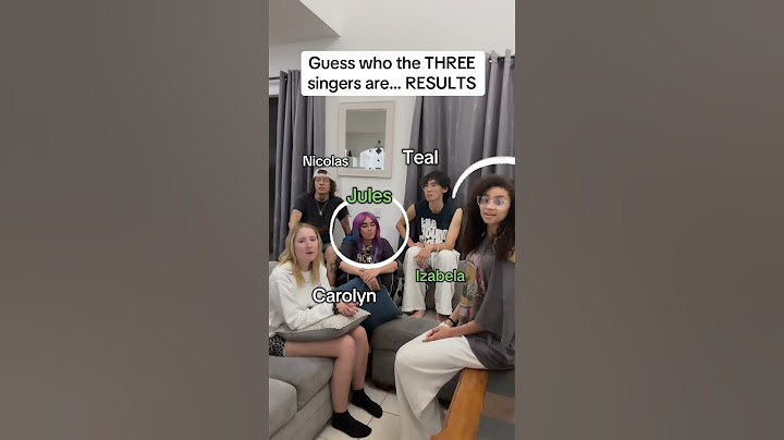 GUESS WHO THE THREE SINGERS ARE… RESULTS