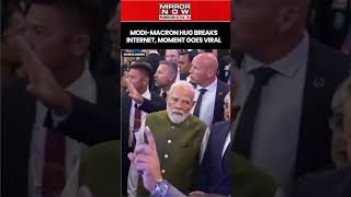PM Modi, Macron Share Warm Hug At Viva Tech Summit In Paris, Moment Goes Viral #shorts