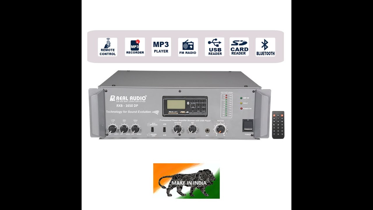 Real Audio RXB 1650 DP Power Amplifier