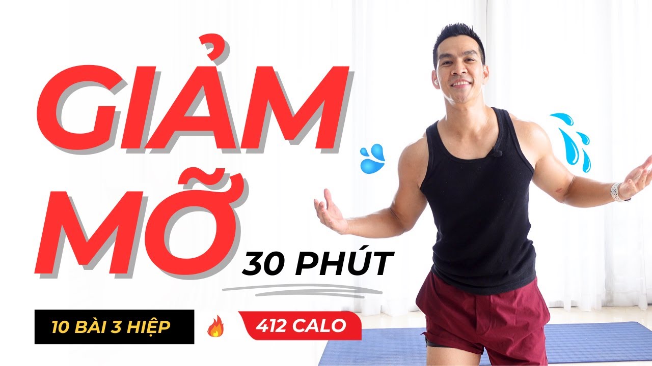 Cardio Giảm Cân Giảm Mỡ với 3 Hiệp 1 Bài | Hubert Cù