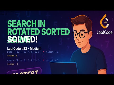 Search in Rotated Sorted Array - Modified Binary Search Approach | LeetCode 33