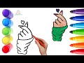 How To Draw cute  Lady Finger  Drawing, Painting &amp; Coloring For Kids and Toddlers_ Child Art 🐋🌈🎨