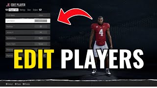 How To Edit Players On EA Sports College Football 25 - Full Guide (2025)