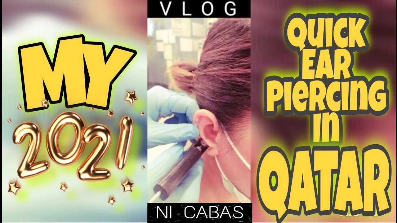 QUICK EAR PIERCING Nagpahikaw ako sa Qatar YouTube