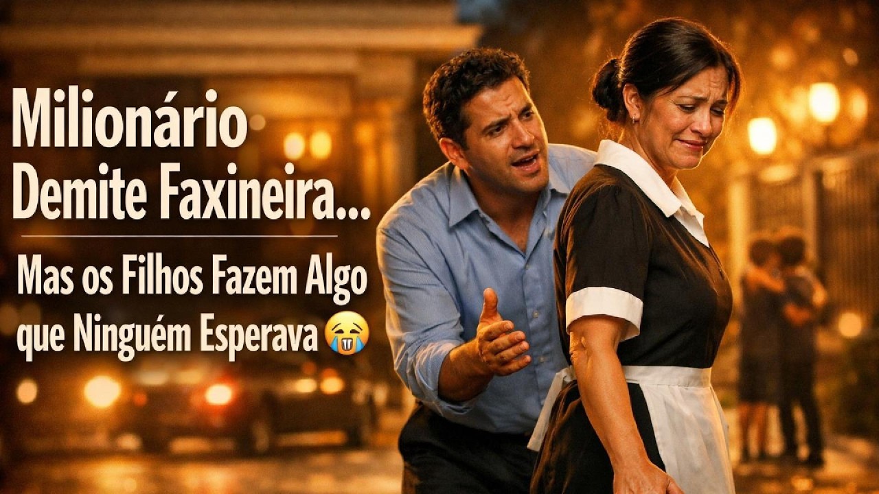 Milionário Demite Faxineira… Mas os Filhos Fazem Algo que Ninguém Esperava
