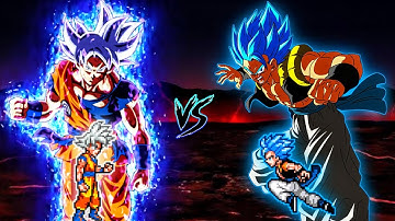 Goku LB V6 OP (all form) (New) VS Gogeta OP (all form) in Jump Force Mugen😱
