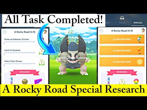 A Rocky Road 😍 Special Research Pokemon Go | Alolan Geodude Community ...